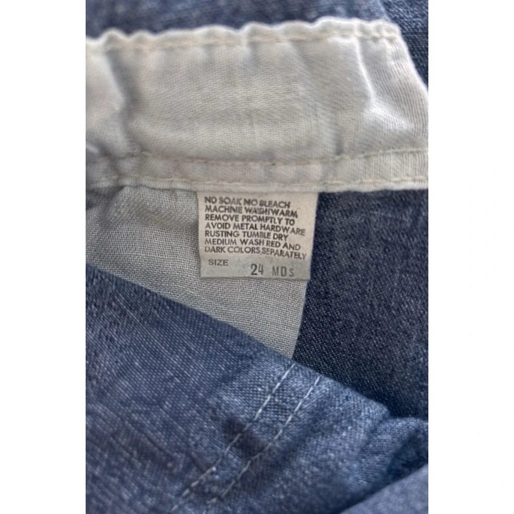 Vintage‎ OshKosh Bgosh Vestbak Denim Overalls Medium Wash Blue Toddler 24 Months